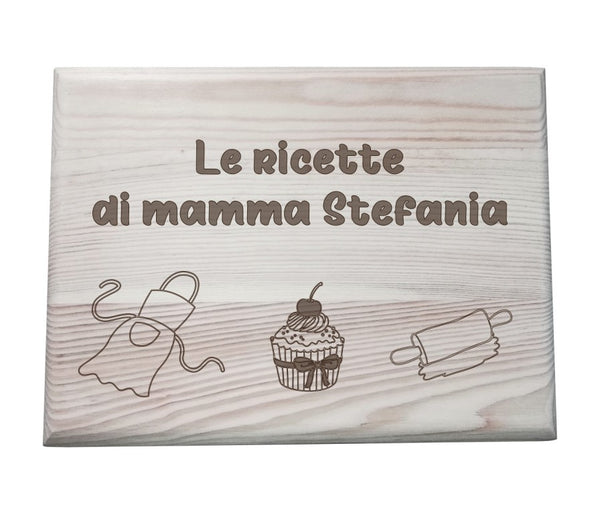 Regalo nonna originale Contenitore PORTA RICETTE personalizzabile