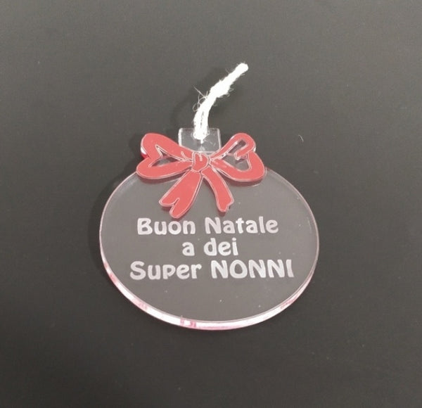 Decorazione natalizia albero di Natale Regalo nonni Palla di Natale – Shop  Ricomincio da tre